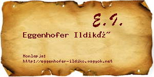 Eggenhofer Ildikó névjegykártya